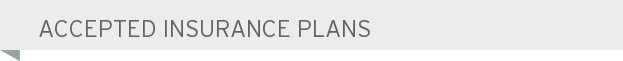 Accepted Insurance Plans